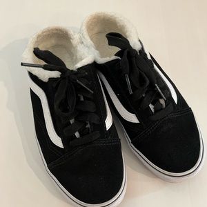 Vans Old Skool Mules/Sherpa Lined